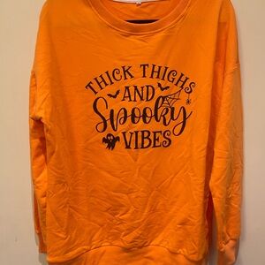 Orange Halloween Sweatshirt